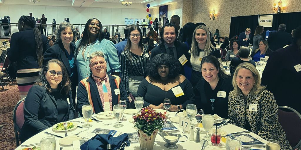 Empire Justice staff members at United Way of Greater Rochester and the Finger Lakes' Emerging Leaders Development Program celebration