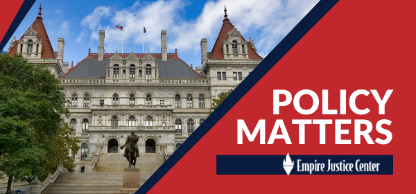Policy Matters header - Image of the NYS Capitol with the words